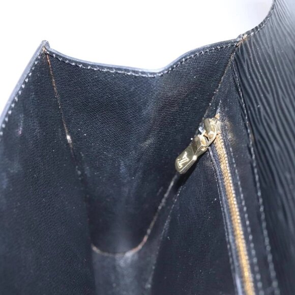 LOUIS VUITTON Epi Art Deco Clutch Bag Black M52632 LV Auth th5039 - Picture 14 of 16